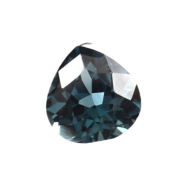 Tourmaline indicolite naturelle en cœur 9mm pour création joaillerie haut de gamme