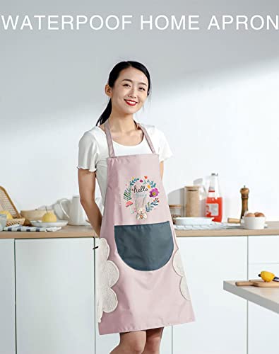 Image of FancyDressWale Waterproof Kitchen aprons for women and men with big Pocket and creative hand wipping
