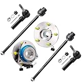 Detroit Axle - Front Wheel Bearing Hubs Kit for Chevy Impala Pontiac Grand Prix Buick LaCrosse Century Regal Oldsmobile Intrigue Monte Carlo Allure, Wheel Hubs Bearing Inner Outer Tie Rods Replacement