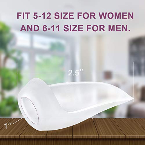 Promifun Gel Bunion Protector Shield, 10 Pack of Bunion Pads and Cushions, Bunion Guard for Big Toe, Relieve Foot Pain from Friction, Rubbing and Pressure - Clear