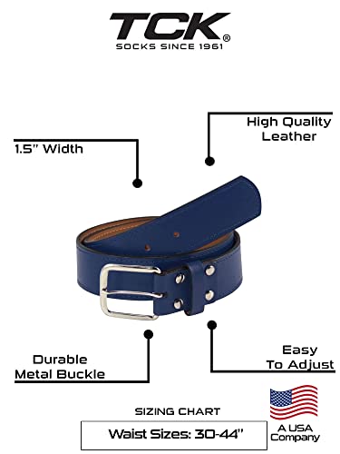 Image of TCK Leather Sports Belt: Pro-Style Uniform Belt for Baseball & Softball (1.5 inch)