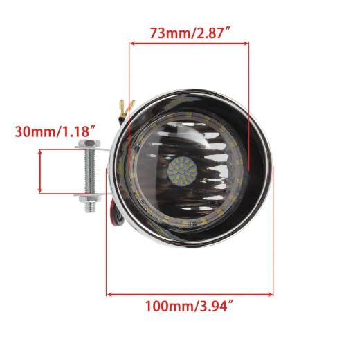 Phare de moto rétro bullet universel pour pièces de modification custom