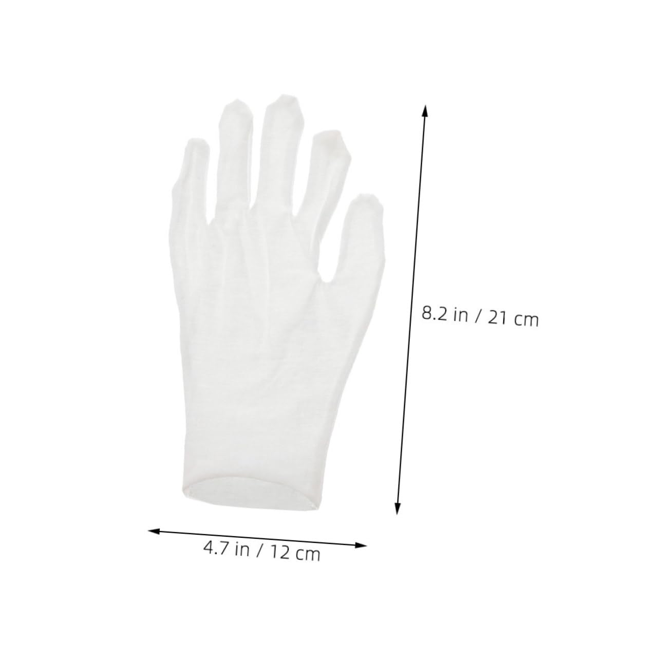 SOESFOUFU 12 Pairs Overnight Moisturizing Gloves White Cotton Gloves for Dry Hands Relief Adult Size