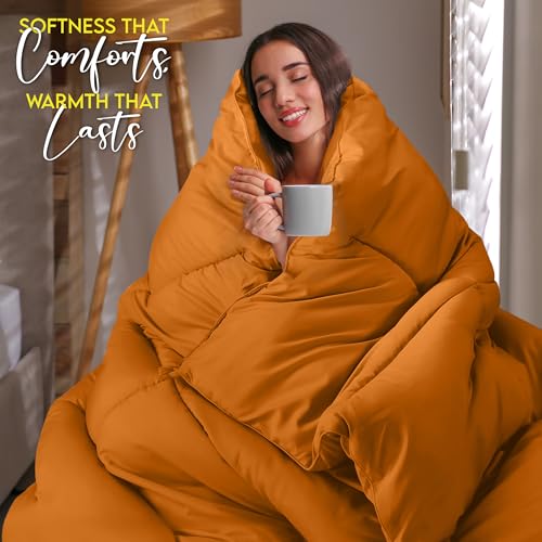 image for Utopia Bedding Comforter Duvet Insert, Quilted Comforter with Corner T