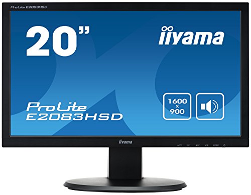 Iiyama E2083HSD-B1 50,8 cm (20 Zoll) LED-Monitor (VGA, DVI, 5ms Reaktionszeit) schwarz