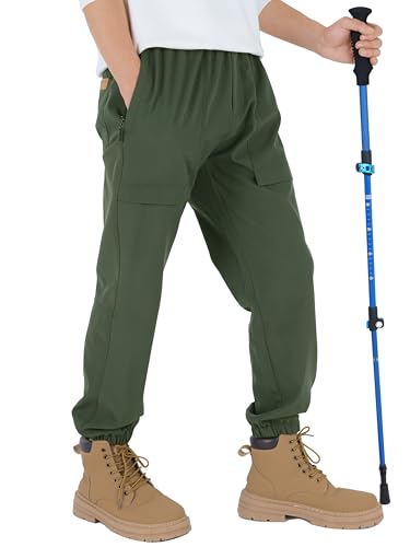 Pantalon de randonnée imperméable enfant doublé thermique softshell