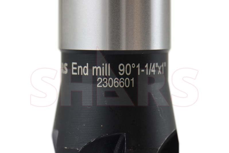 Image of Shars 1-1 /4x1x5 5 FL 90 Indexable End Mill with 5 PCS of APKT 1003 Insert 404-2863W+404-6960(5) P[