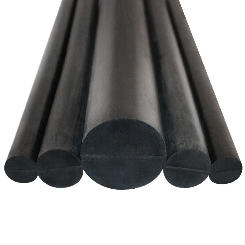 Diameter 21mm-120mm Black Solid Natural Rubber Round Rods Rubber Soild Bar 40-500mm Length (Length500mm,35mm)