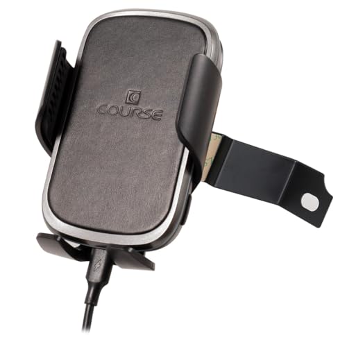 Course Motorsports DirectFit Phone Mount Automatic Gripping Wireless Charging Head and Car Phone Holder for Toyota Tacoma (2016-2023) - Automatic Gripping Charger (Black)