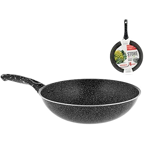 Wok HOME Mango Piedra Antiadherente 28 cm Cover