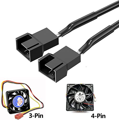 Delinx FAN312DX 12V Fan Power Supply,Pc Fan Speed Controller,100-240Vac To 3-12Vdc 24W Adjustable Fan Power Adapter,With Fan Splitter Cable,Dc Female To 2 X 3/4 Pin thumb #3