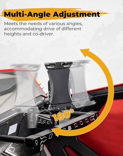 Image of KEMIMOTO Electronic Device Mounts with Grab Bar, UTV Device Holder | 6061 Billet Aluminum, Electronic Phone Tablet, GPS Mount, Compatible with Polaris RZR PRO XP /XP4 2022-2023 RZR PRO R /Turbo R