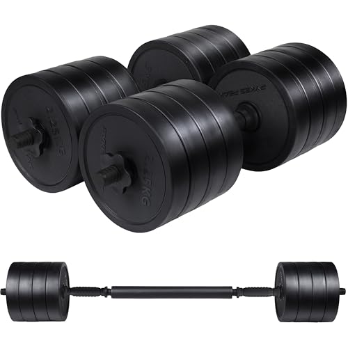 PYKES PEAK �ώ� �_���x�� 20kg 2�Z�b�g(40kg) �_���x�� �o�[�x�� �ώ� 2WAY�y �d�����߉\ ���L�Y�h�~ �K�тȂ� ����ɂ����O���b�v �z �z�[���W�� �؃g�� ��g�� �ؗ� �g���[�j���O �A���C (�u���b�N)