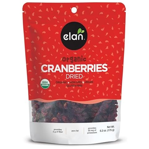 Elan Organic Dried Cranberries 6.2 oz Cover