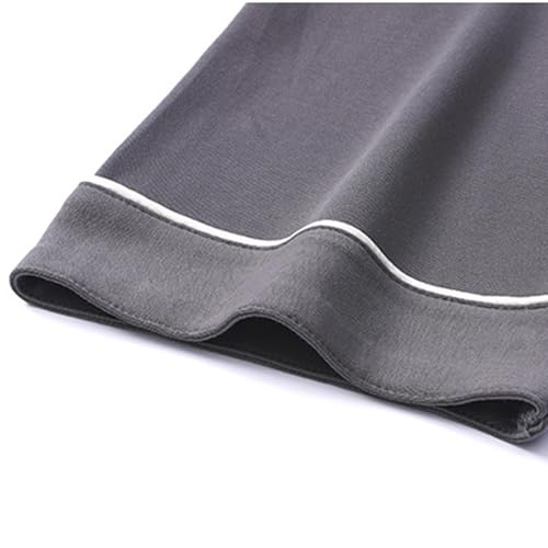 Men's 2 Piece Button Down Pajama Set Pjs Sleepwear Nightwear Soft Short Sleeve Lapel Pjs Sleep Set with Pocket4