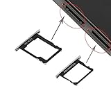 NO-LOGO Cell Phone Parts SIM Card Tray and Micro SD Card Tray Compatible with Huawei P8 (Color : Black)