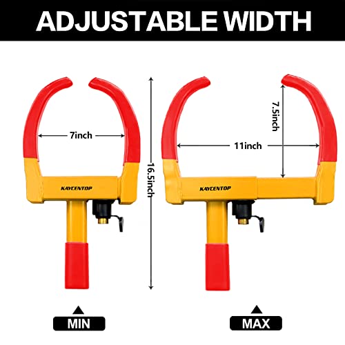 Kaycentop L2012 Universal Wheel Lock, Security Trailer Wheel Lock thumb #3