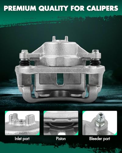 Image of SCITOO Front Right Brake Caliper With Bracket 19B3555 Compatible For Kia For Rondo 2007-2012