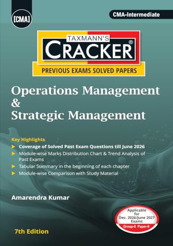 Image of Taxmann's CRACKER COMBO for CMA Intermediate | Dec. 2026 /June 2027 Exams | Group II - Papers 9 to 12 | CRACKER Series | OMSM, CAA, FMDA, and MA | July 2026 Edition | Set of 4 Books