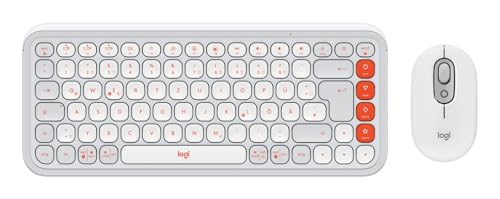 Logitech POP ICON COMBO DEU QWERTZ con teclas de acceso rápido y escritura fluida