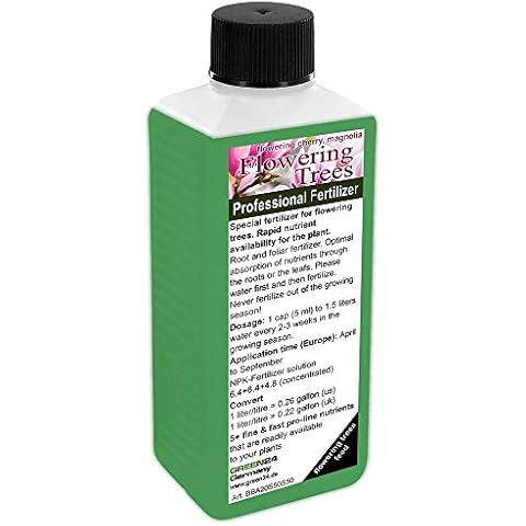 GREEN24 Flowering Trees Fertilizer NPK for Flowering Cherry, Magnolia, Liriodendron tulipifera, Paulownia tomentosa, Catalpa bignonioides Cover