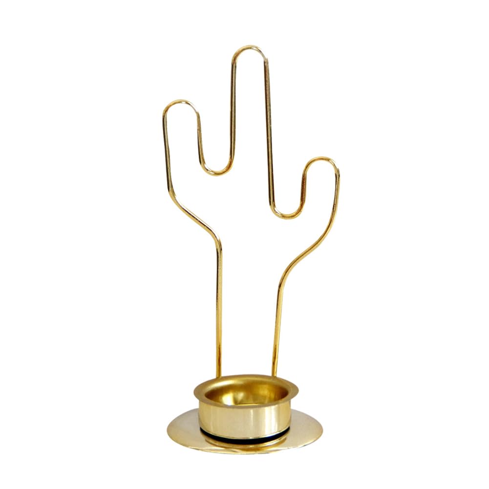 Arfuka Gold Incense Holder Incense Burner Incense Cone Holder Cactus Incense Sticks Holder With Ash Catcher For Meditation Yoga Spa Room Décor