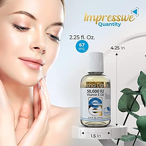Colonial Dames High Potency 50,000 IU Vitamin E Oil Blend – is an Ideal Antioxidant Skin Therapy Oil for Whole Body. - Image 2