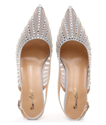VenusCelia Women's Graceful Lady Slingback Pump Shoe4