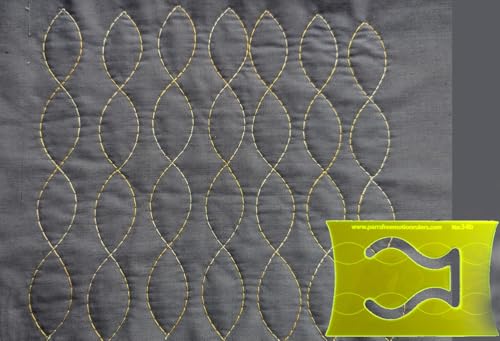 Cable, Celtic Motif & Petals Free Motion Quilting Ruler