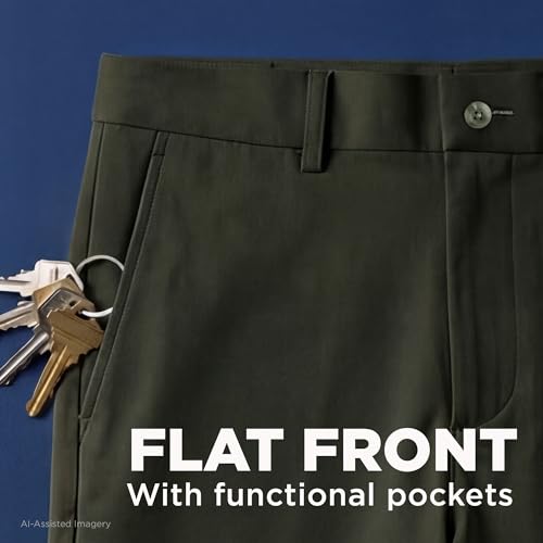 Image of Haggar Sport Men's Travel Performance Pant, Straight Fit