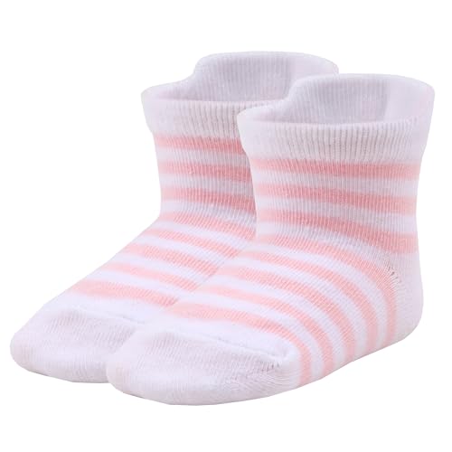 Methee ​6 Pairs Baby Non Slip Grip Ankle Cotton Socks Unisex Non Skid Sole Stretch Crew Socks,Made with Combed Cotton2