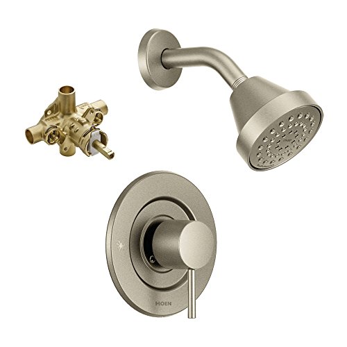 Moen KS-T2192-70BN Grifo de Ducha con Trim y Roscado 1/2-Inch CC, Níquel Cepillado miniatura 1