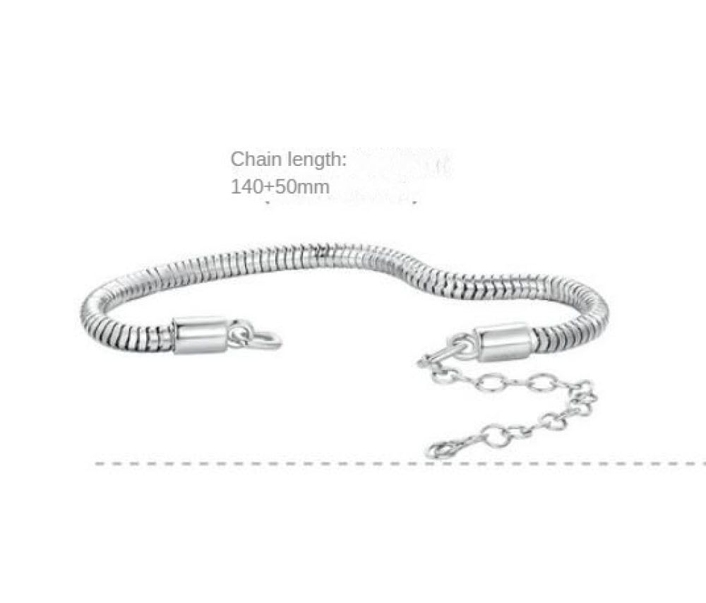 Pulsera Personalizada De Diseño De Cadena De Hueso De Serpiente Simple,Pulsera De Amor Amistad Aniversario Cumpleaños Acción De Gracias Pulseras Mujeres Mamá Su Novia