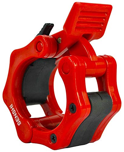 UK Warrior Red 50mm Olympic Barbell Clamp (Pair) Collar Clip Weight Dumbbell Spinlock Lift Spring Lock Weight Stopper Bar Lifting BodyBuilding - Image 6