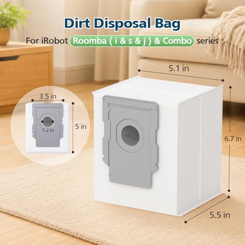 Image of 26 Pack Roomba Vacuum Bags for iRobot Roomba 415X 104 105 405 504 505 705