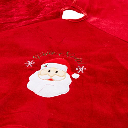 Enfeite Natal Saia Árvore Veludo 1m