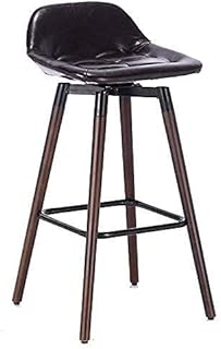GTYT Tabouret de Bar Tabourets de Bar Tabourets de Bar Tabourets pivotants pour Le Petit-déjeuner, Pieds en hêtre/tabourets de Cuisine en Similicuir/ 360° Tabouret de Bar Rotatif avec d