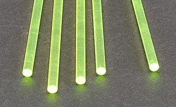 Plastruct PLS90264 016 in. FARG-5H Rod Round Fluorescent Green - Pack of 5