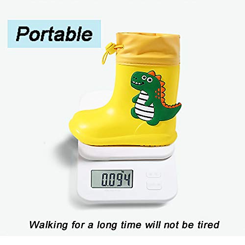 CELANDA Baby Dinosaurus Regenlaarzen Peuters Waterdicht Antislip Wellies Unisex Kinderen Wellington Rubber Regenschoenen… - Image 8