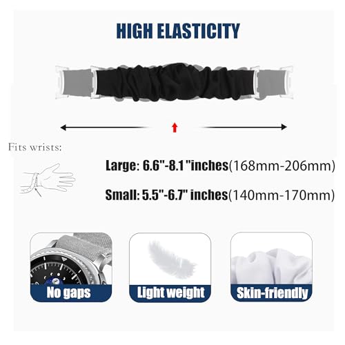 Correa Scrunchie para Samsung Galaxy Watch 8 40mm/44mm/46mm miniatura 3