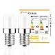YzzYzz E14 LED Warmweiss Lampe, 2700K E14 LED Kühlschranklampe Warmweiß, 1W Ersatz für 15W Halogenlampen, 120 Lumen Kühlschrankbirne, 360° Abstrahlwinkel, Nicht Dimmbar, 230V AC, 2 Stück