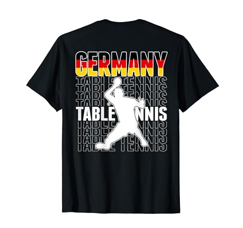 Stolze Deutschland Tischtennis Fans Trikot Deutschland Flagge Ping Pong T-Shirt