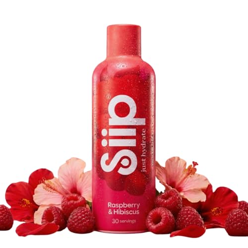 Siip Hydrate Liquid Electrolytes & Vitamins, Makes 30 Drinks, with Vitamin B12, Vitamin C, Vitamin D3, Magnesium, Zinc, Raspberry & Hibiscus Flavour