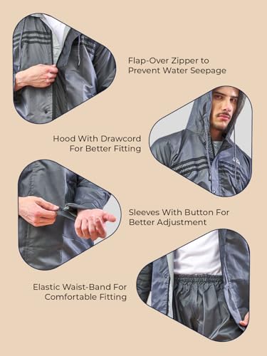 Image of LUX VENUS Reversible Rain Suit for Men.