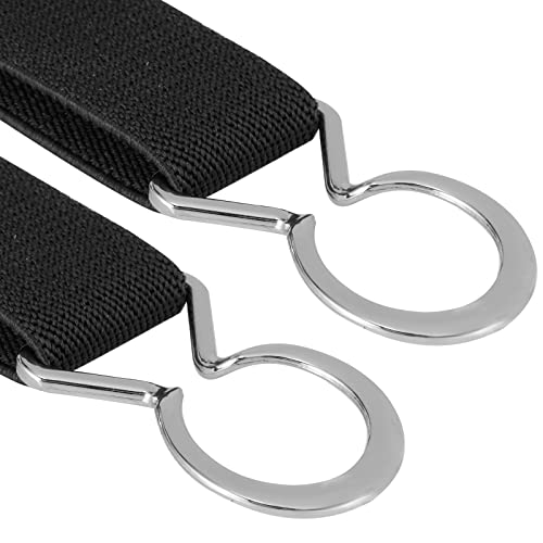 Buyless Fashion Kids Toddlers Baby Adjustable Elastic Stretch Belt with Silver Twisted Buckle - 5095-Black - Thumbnail 2