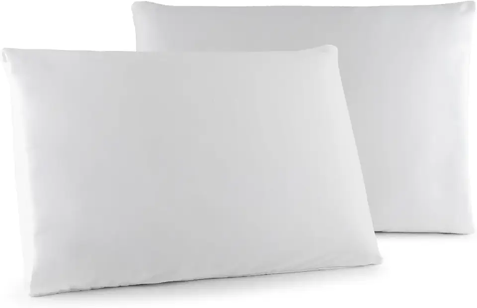 Kit 02 Fronhas Classic Tecido Percal 400 Fios 70x50 cm Antiácaro, Anti-pilling com Toque Macio - Branco