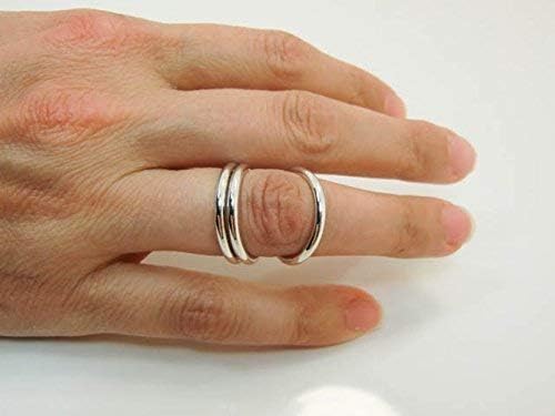 Handmade Sterling Silver R.A. Splint - Silver Wrap Ring Splint - Rheumatoid Arthritis Splint Ring - Silver EDS Splint