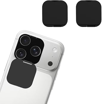 Camera Lens Cover Compatible for iPhone 17Pro/17Pro Max, Camera Lens Protector Protect Privacy and Security, Updated Strong Adhesive, Black -2 Pack