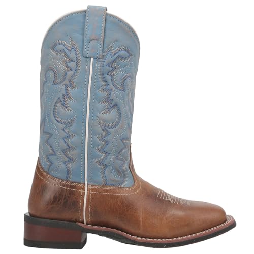 Laredo Womens Darla Square Toe Embroidered Casual Boots Low Heel 1-2