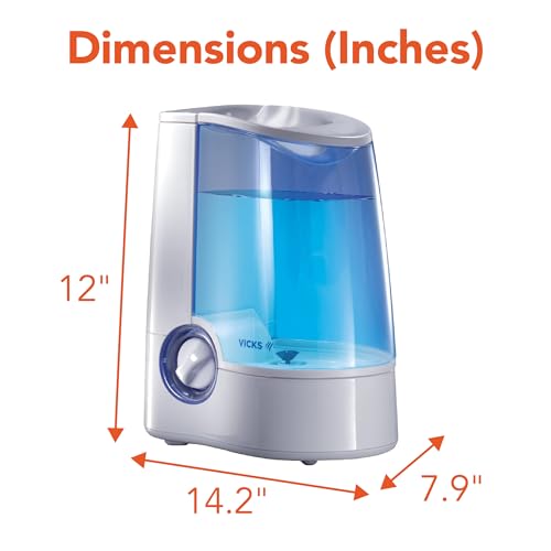 Vicks Warm Mist Humidifier for Medium to Large Rooms, 1 Gal Tank - image 8
